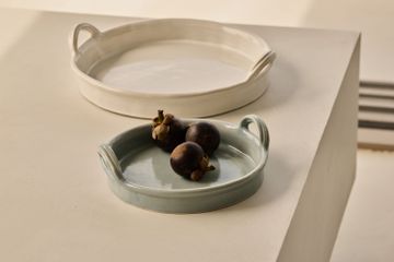 Piped Handle Tray White Gloss by Jardan - view 2