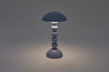 Bobbin Led Lamp Pale Denim Lacquer by Jardan - view 3