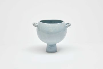Piped Handle Vessel Light Blue Gloss by Jardan - view 3