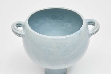 Piped Handle Vessel Light Blue Gloss by Jardan - view 4