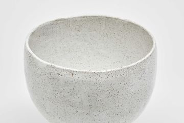 Raku Vessel Large Speckled Raku White by Jardan - view 3