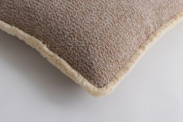 Bowie Square Cushion Sepia & Natural Fringe by Jardan - view 2