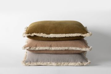 Duke Fringe Cushion Olive by Jardan - view 3