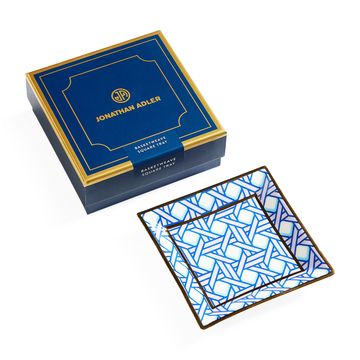 Basketweave Square Tray by Jonathan Adler - view 9