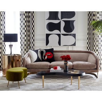 Lips Smolder Needlepoint Pillow by Jonathan Adler - view 6