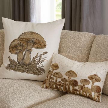 Large Mushrooms Beaded Pillow by Jonathan Adler - view 2
