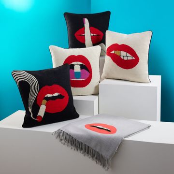 Lips Embellished Throw by Jonathan Adler - view 4