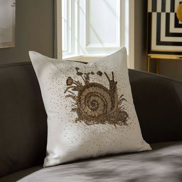 Botanist Snail Beaded Pillow by Jonathan Adler - view 2