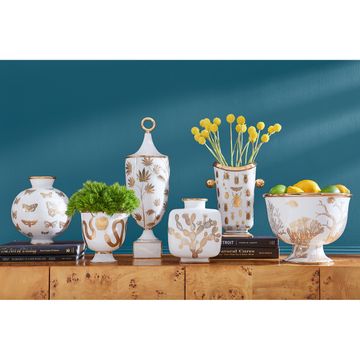 Botanist Round Butterfly Vase by Jonathan Adler - view 2