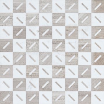 Michelle Gerson Stix Waterjet Mosaic Honed Stone by Artistictile - view 2