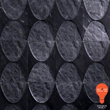 Crescent Taj White Marble Dimensional Tile Textured Stone by Artistictile - view 2