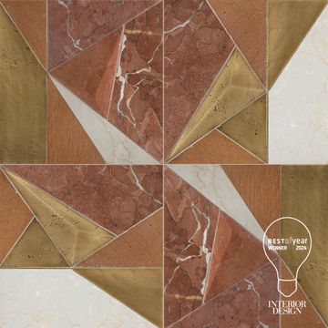 Metamorphosis by Ryan Saghian Dimensional Tile Mixed Finish Stone by Artistictile - view 2