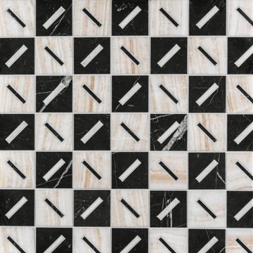Michelle Gerson Stix Waterjet Mosaic Honed Stone by Artistictile - view 3