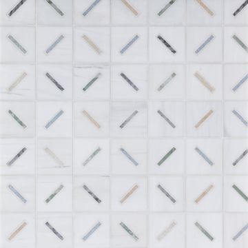 Michelle Gerson Stix Waterjet Mosaic Honed Stone by Artistictile - view 4
