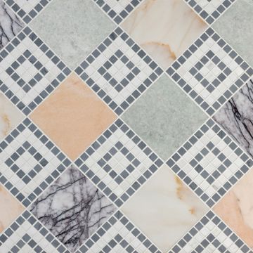 Cosmati Checkerboard Mosaic Custom by Artistictile - view 2