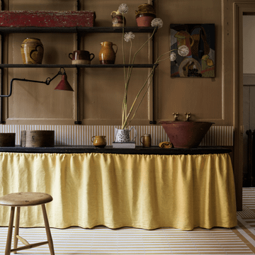 Madder Midi Stripe Cement Tile by Bert & May - view 6