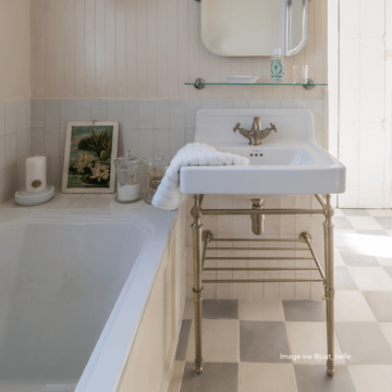Little Greene French Grey Square Cement Tile by Bert & May - view 9