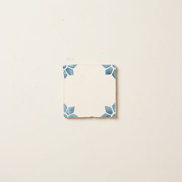 Rediscovered Navy Petalo Glazed Tile by Bert & May - view 6