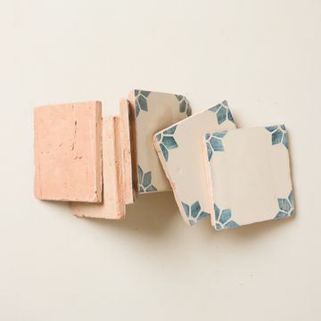 Rediscovered Navy Petalo Glazed Tile by Bert & May - view 5