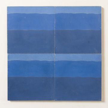 Brushstrokes Navy Two Cement Tile by Bert & May - view 4