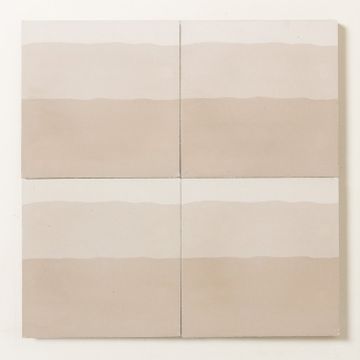 Brushstrokes Pearl Two Cement Tile by Bert & May - view 5