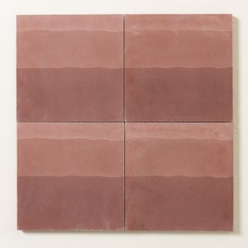 Brushstrokes Crimson Two Cement Tile by Bert & May - view 4