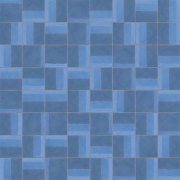 Brushstrokes Navy One Cement Tile by Bert & May - view 5