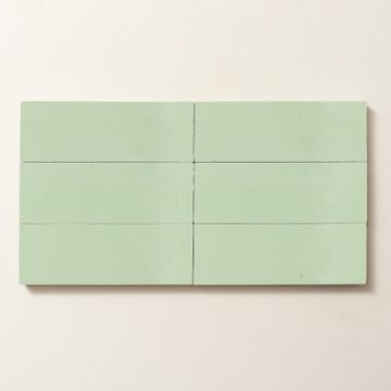 Pistachio Herringbone Cement Tile by Bert & May - view 7