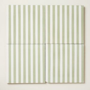 Rosemary Skinny Stripe Cement Tile by Bert & May - view 3