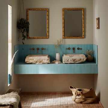Jade Herringbone Cement Tile by Bert & May - view 9