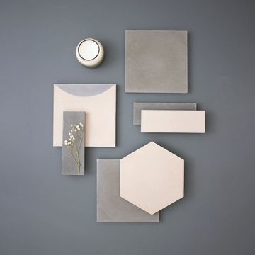 Sage Grey Herringbone Cement Tile by Bert & May - view 8