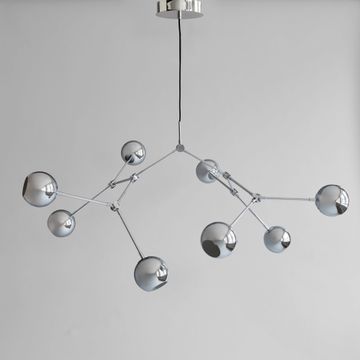 Drop Chandelier Globe - Chrome (5m) by 101 copenhagen - view 5