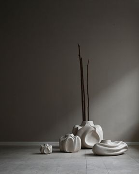 Wabi Vase, Fat - Birch by 101 copenhagen - view 2