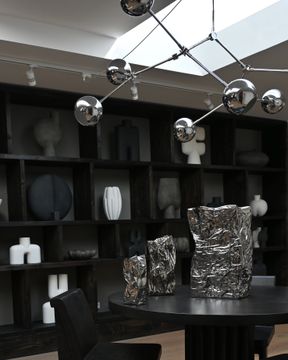 Kami Vase, Big - Chrome by 101 copenhagen - view 2