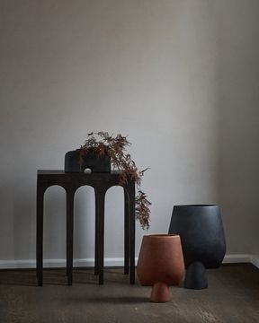 Sphere Vase Square, Big - Terracotta by 101 copenhagen - view 2