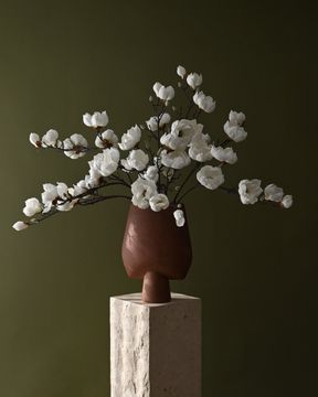 Sphere Vase Square, Big - Terracotta by 101 copenhagen - view 3