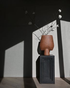 Sphere Vase Square, Big - Terracotta by 101 copenhagen - view 6
