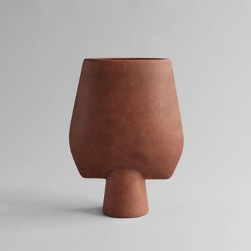 Sphere Vase Square, Big - Terracotta by 101 copenhagen
