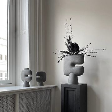 Tribal Vase, Medio - Dark Grey by 101 copenhagen - view 6