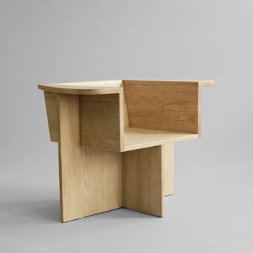 Brutus Lounge Chair - Natural Oak by 101 copenhagen - view 3