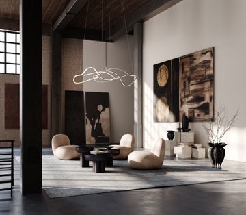 Ghost Chandelier, Big - Chrome (5m) by 101 copenhagen - view 3