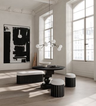 Artist Dining Table, Ø120 - Coffee Black Oak by 101 copenhagen - view 3