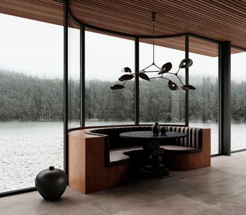 Artist Dining Table, Ø120 - Coffee Black Oak by 101 copenhagen - view 4