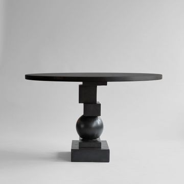 Artist Dining Table, Ø120 - Coffee Black Oak by 101 copenhagen - view 6