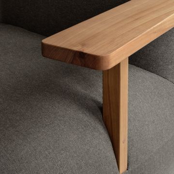 Toe Chair Armrest - Teak / Stone Gray by 101 copenhagen - view 4