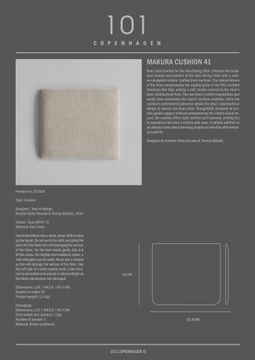 Makura Cushion 41 - Linen by 101 copenhagen - view 7