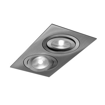 Faretto SQUARE x2 - basculante - Titanio by Amarcords - view 2
