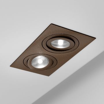 Faretto SQUARE x2 - basculante - Brunito by Amarcords