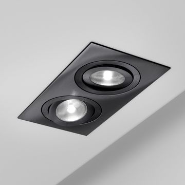 Faretto SQUARE x2 - basculante - Brutanio by Amarcords