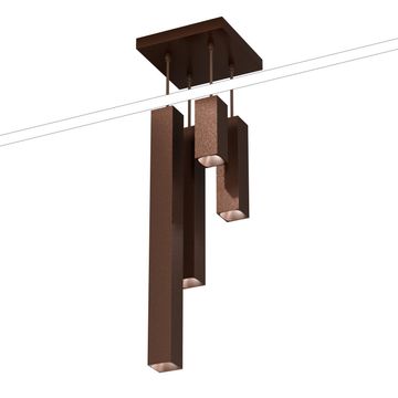 Organo QUBINO x4 - plafone - Corten by Amarcords - view 2
